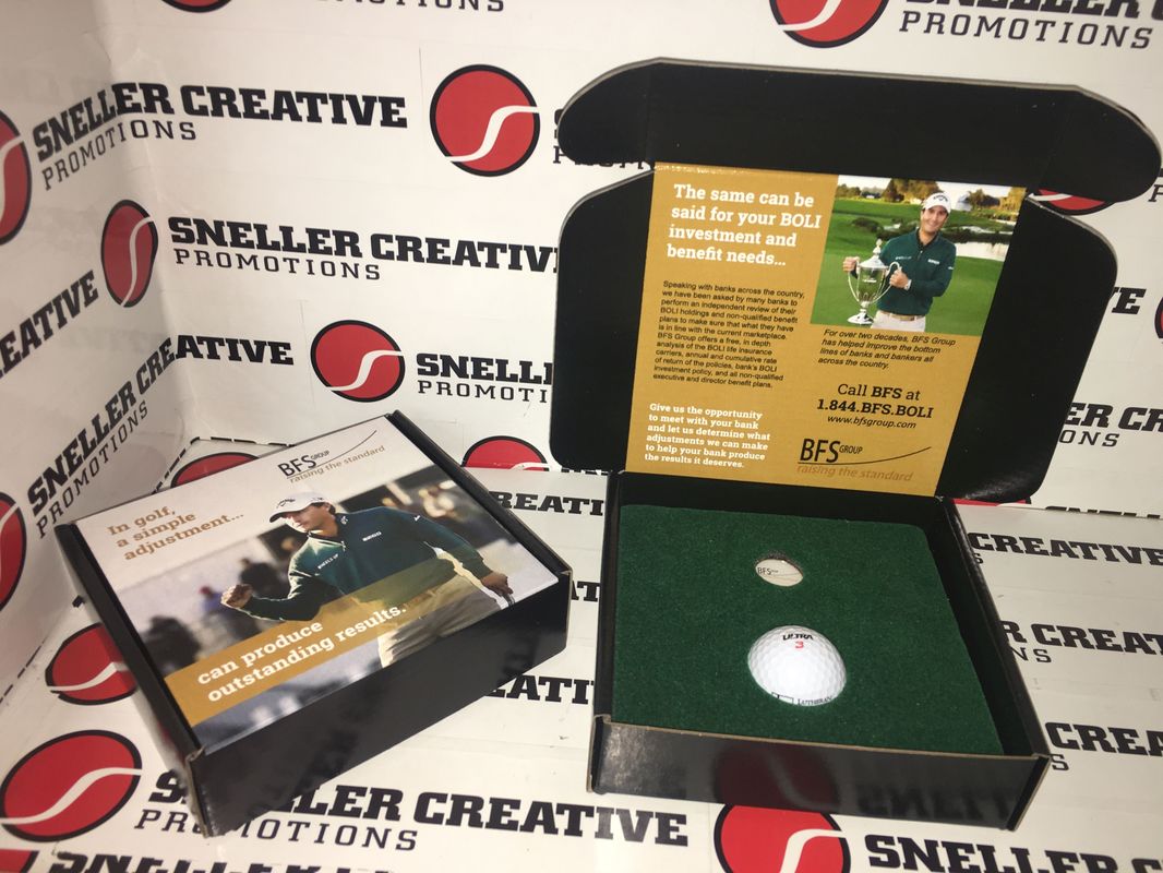 Custom Golf Tournament Invitation Boxes and Logo Products by Sneller