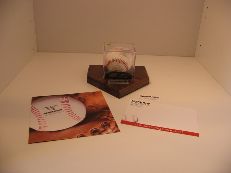 Custom Wood Baseball Base Plaque Collectible World Series Ball Promotion by Sneller