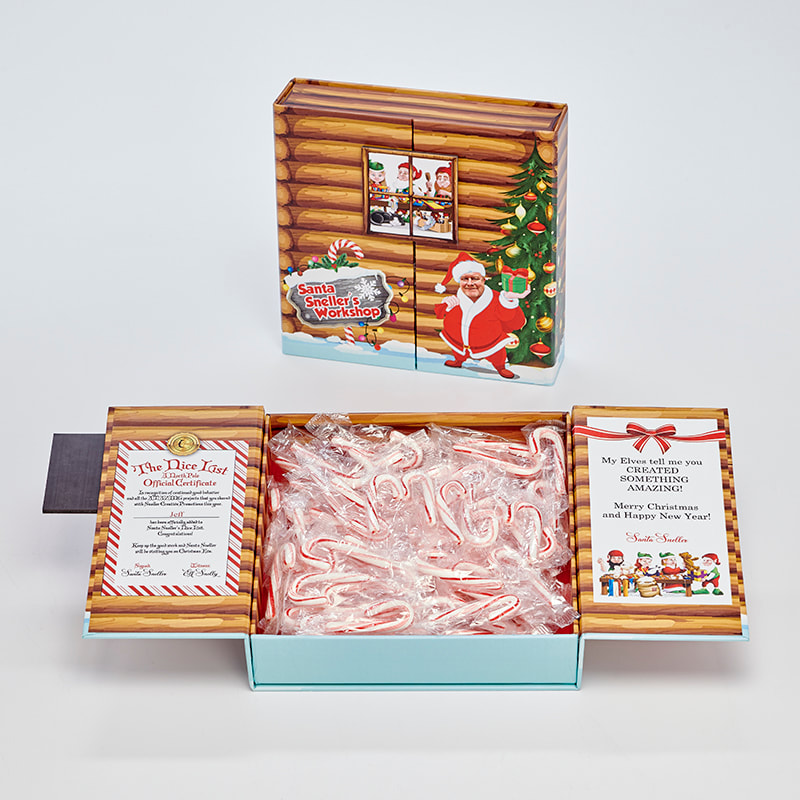 Sneller Creative Promotions - Santa Loves Our Custom Gift Boxes